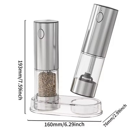 Electric Spice Grinder Set with Charging Base