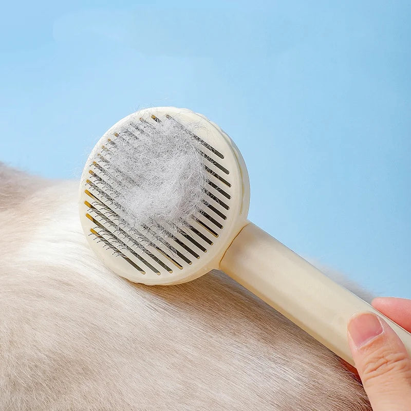 Self-Cleaning Pet Grooming Brush