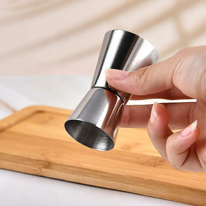 15/30ml or 25/50ml Stainless Steel Cocktail Shaker Measure Cup