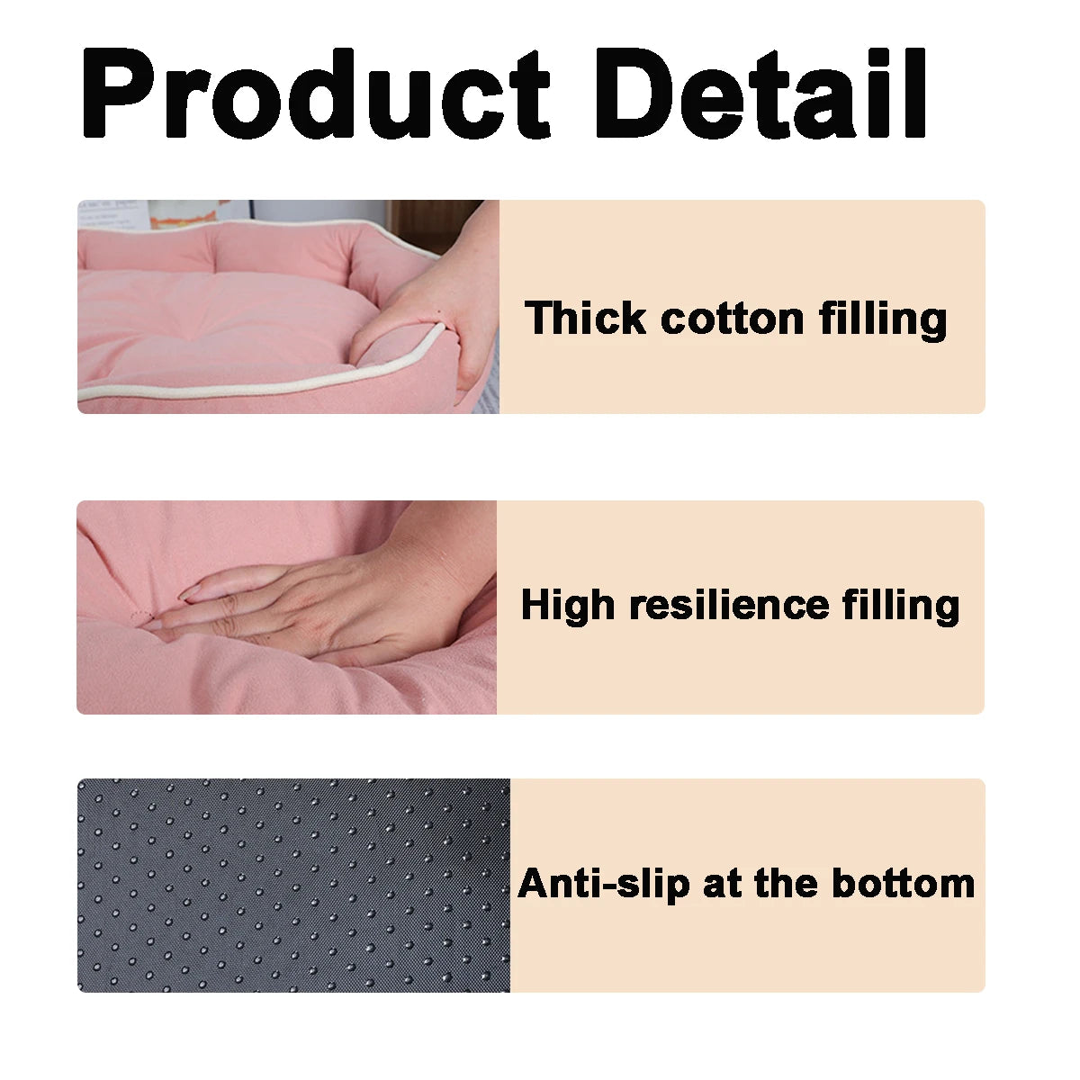 Orthopedic Sofa Pet Bed for Dogs & Cats