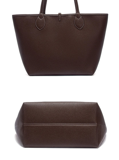 Women’s PU Leather Tote Bag with Matching Pouch