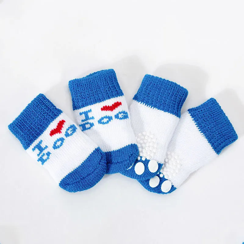 Warm Anti-Slip Knit Socks for Dogs