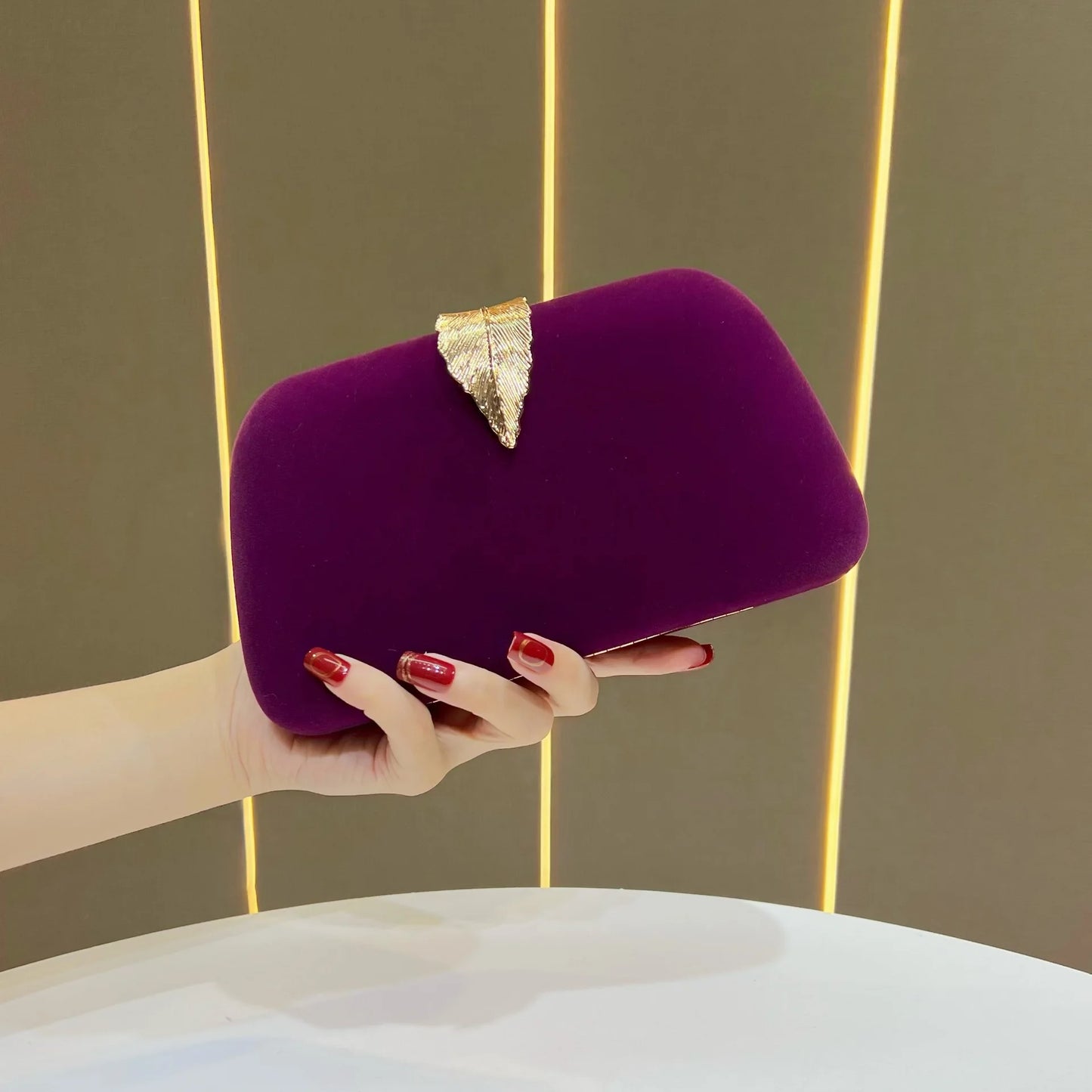 Velvet Evening Clutch Bag