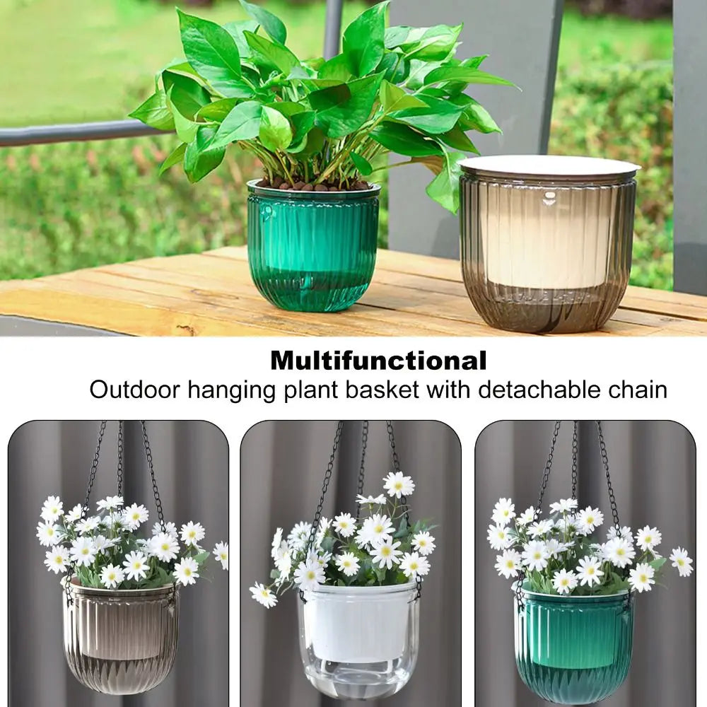 Self-Watering Hanging Planter Pot