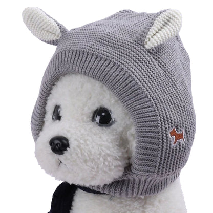 Winter Warm Dog Hat with Ear Covers