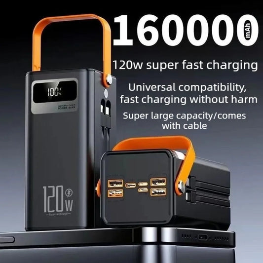 120W Fast Charging Portable Power Bank