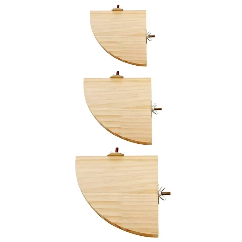 Wooden Bird Perch Platform Stand