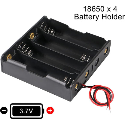 Battery Storage Holders with Red & Black Wires