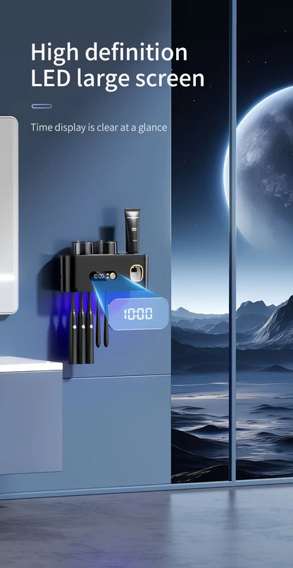 Smart Toothbrush Holder & Toothpaste Dispenser Station