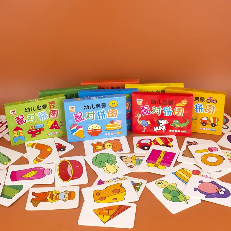 Animal Matching Puzzle Cards