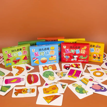 Animal Matching Puzzle Cards