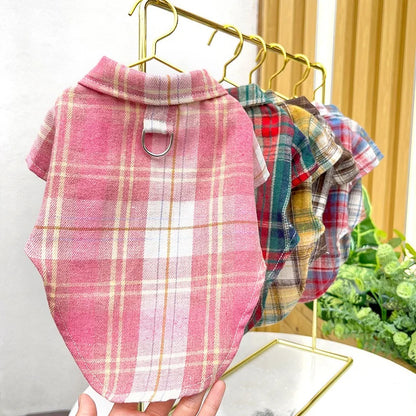 Classic Plaid Dog Shirt