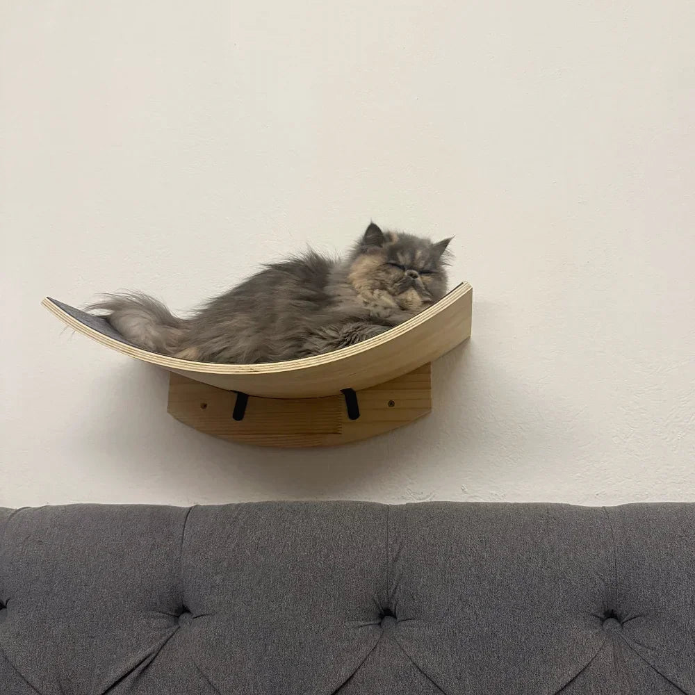 Wooden Wall-Mounted Cat Climbing Shelves & Play Set