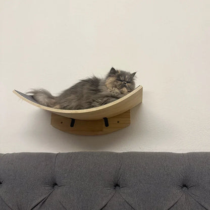 Wooden Wall-Mounted Cat Climbing Shelves & Play Set