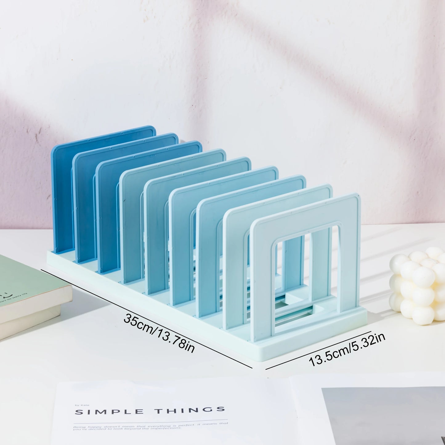 Desktop Book Stand Organizer – PP Material Document Holder