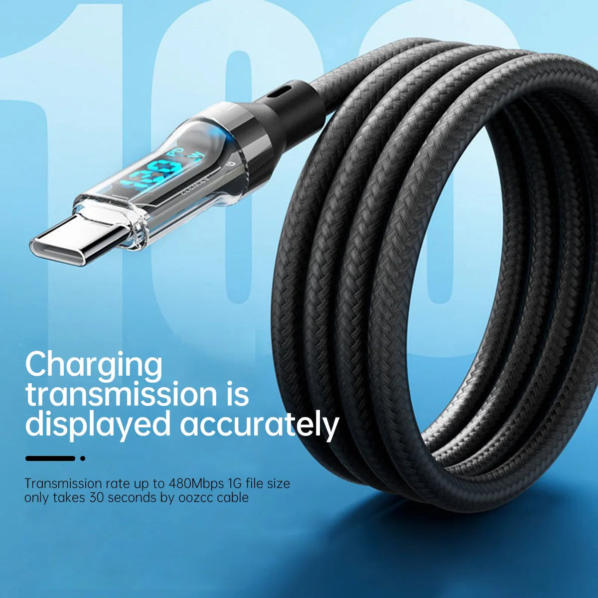 LCD Watt Display Charging Cable