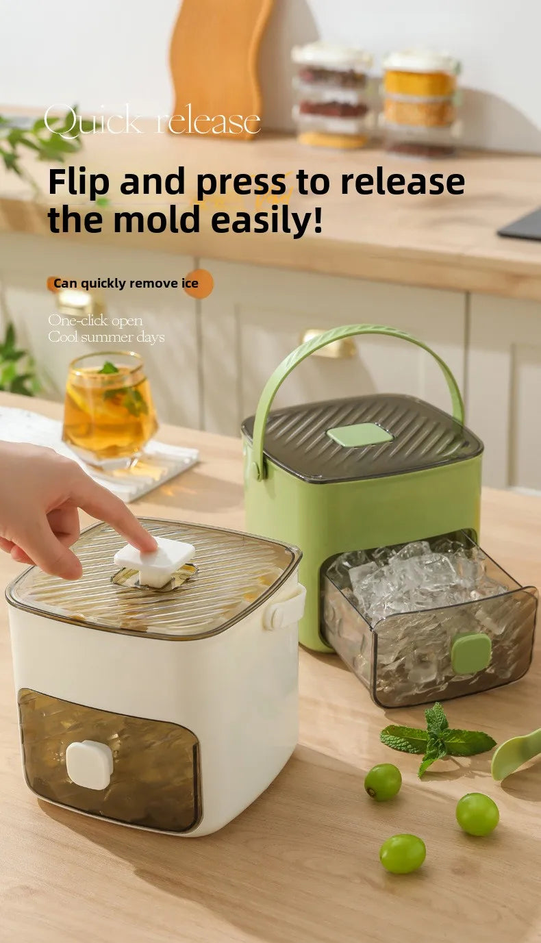 Double Layer Large Capacity Ice Cube Mold Maker Machine