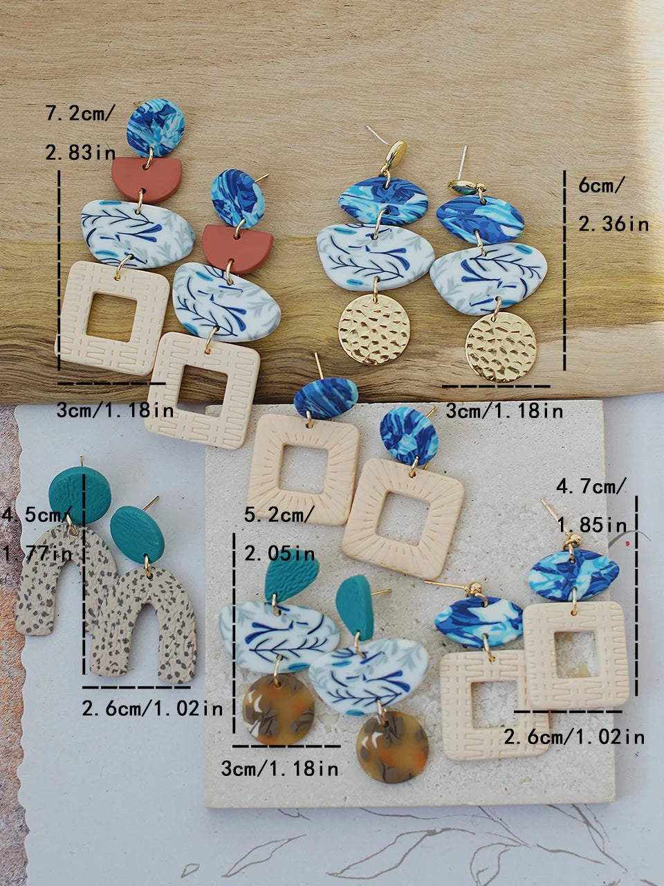 Bohemian Vintage Earthy Tone Earrings