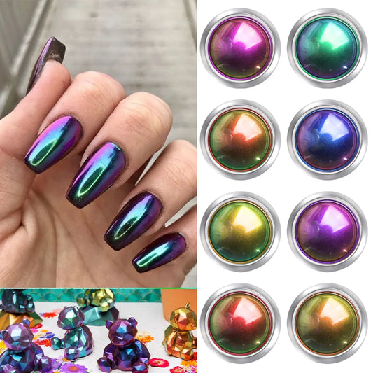 Magic Mirror Chameleon Nail Powder
