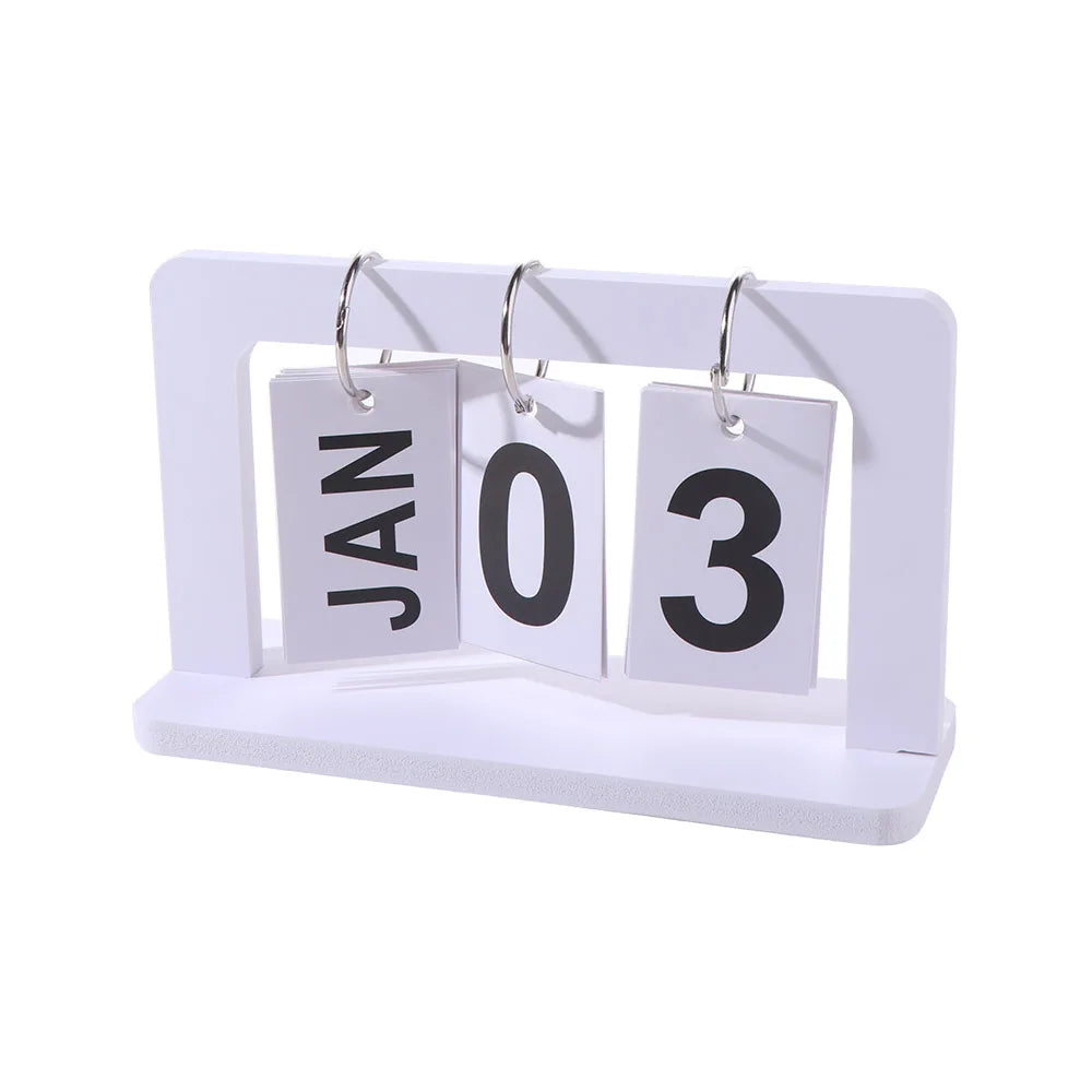 MDF Wooden Perpetual Calendar Block