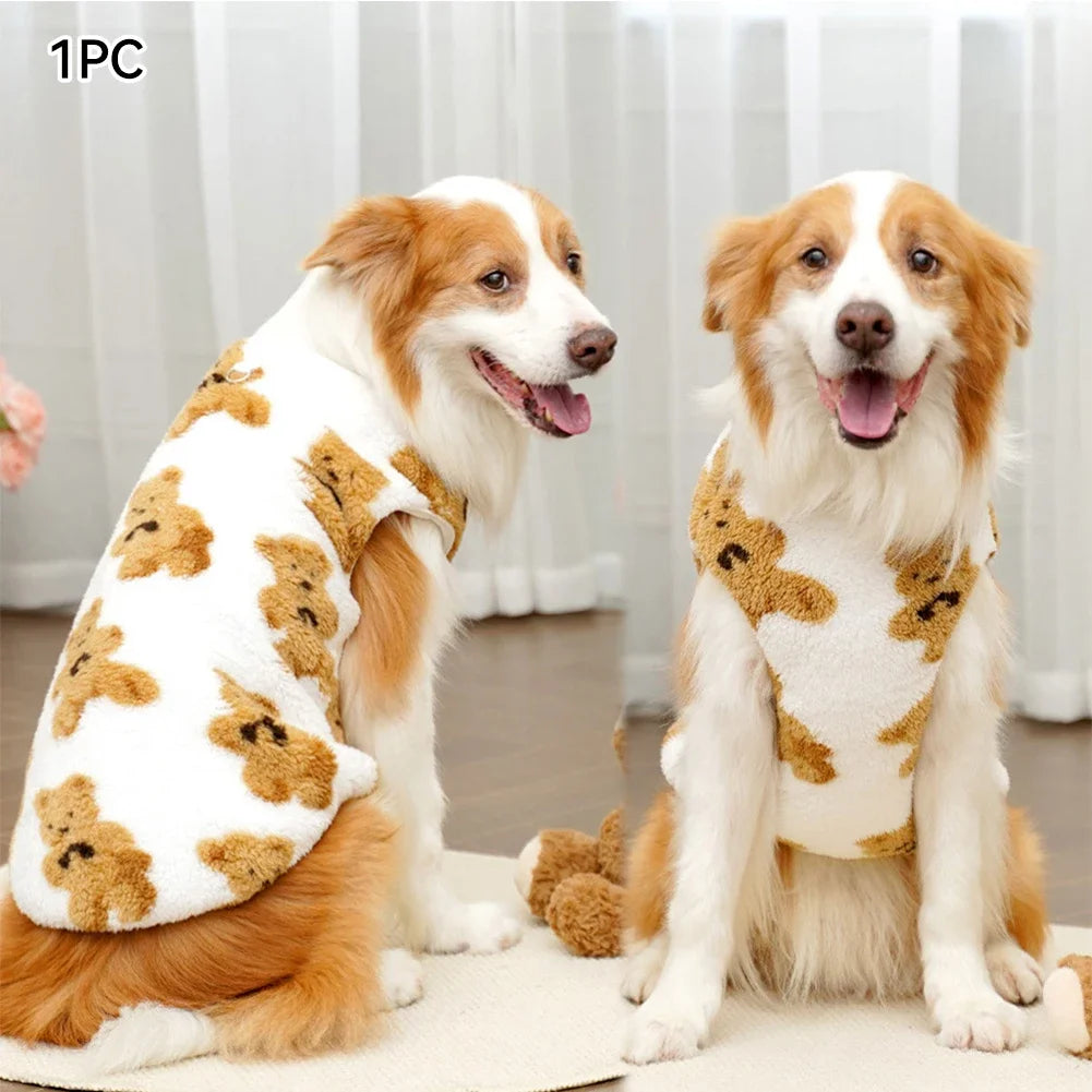 Warm Flannel Dog Fleece Vest for Autumn & Winter