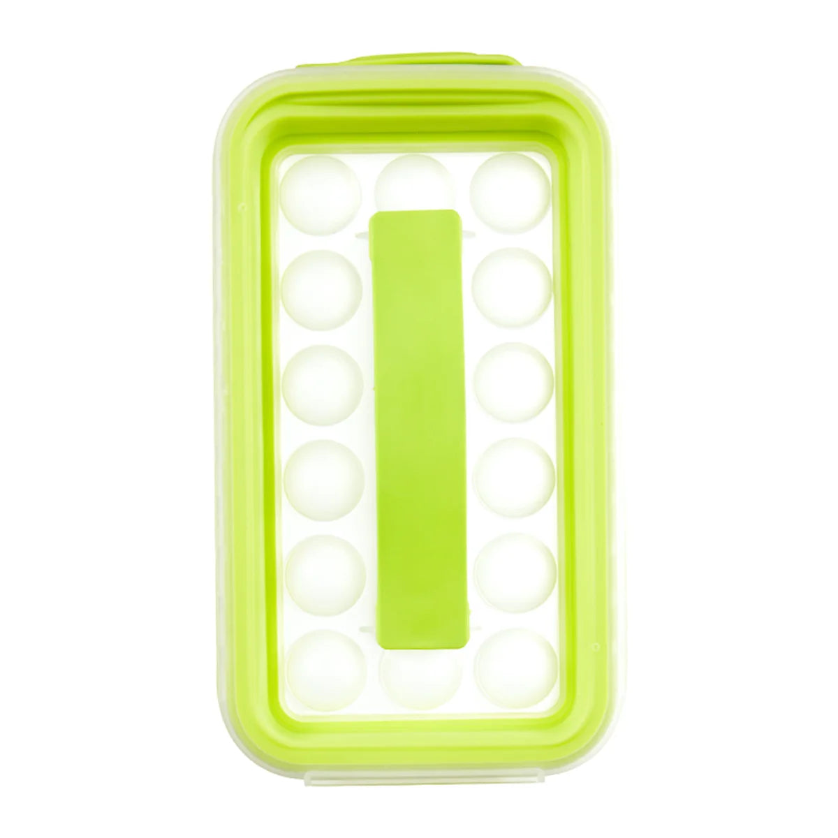 Ice Cube Storage Tray with Release Press