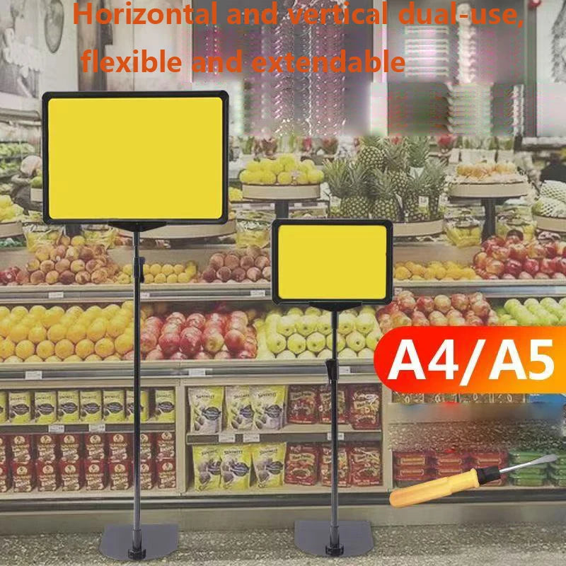Adjustable Retail Price Display Stand