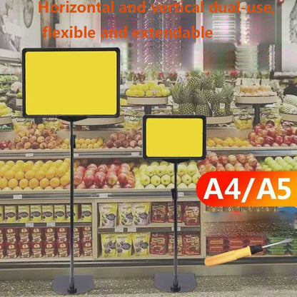 Adjustable Retail Price Display Stand