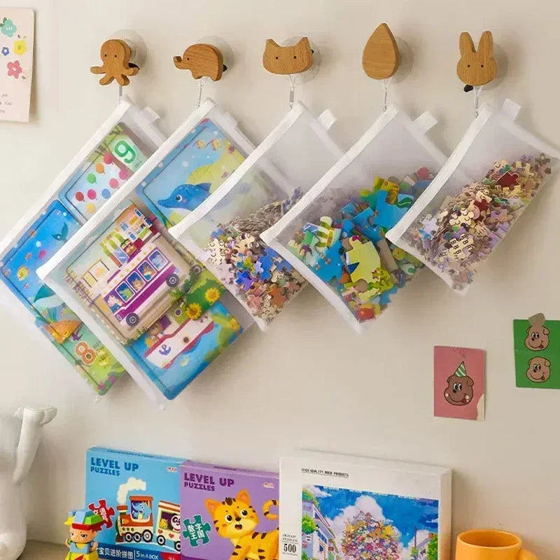 Transparent Mesh Document & Puzzle Storage Bags