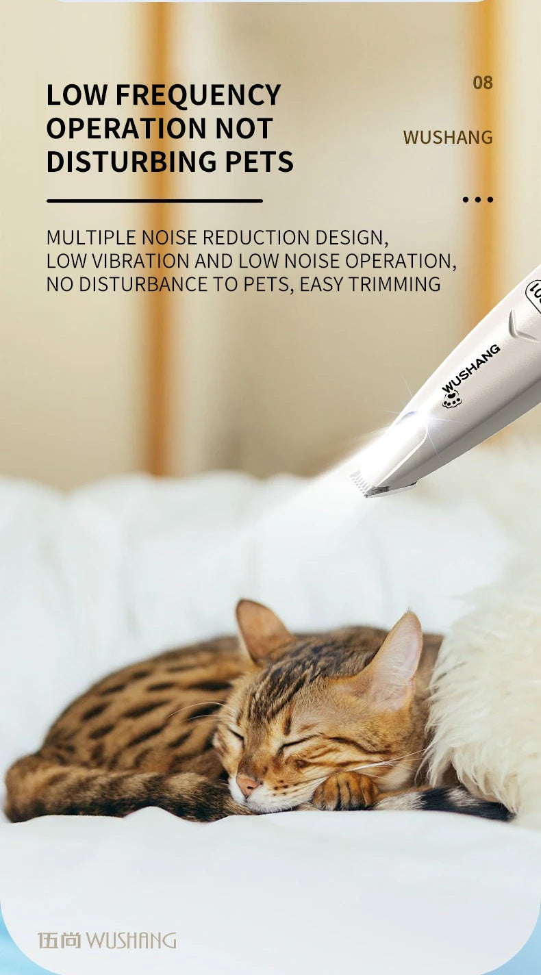 Rechargeable Waterproof Paw, Face & Ear Hair Trimmer