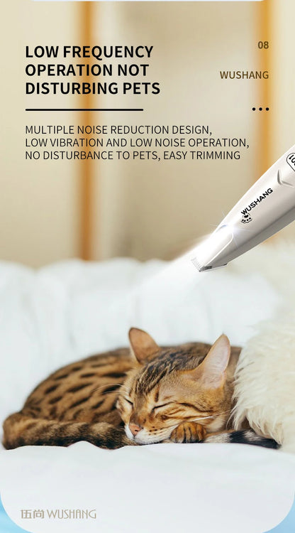 Rechargeable Waterproof Paw, Face & Ear Hair Trimmer