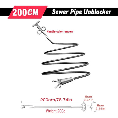 Stainless Steel Drain Cleaning Snake Tool