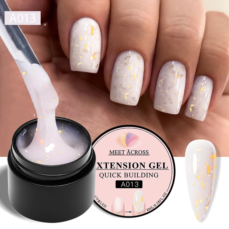 MEET ACROSS 8ML Aurora Extension Gel Polish