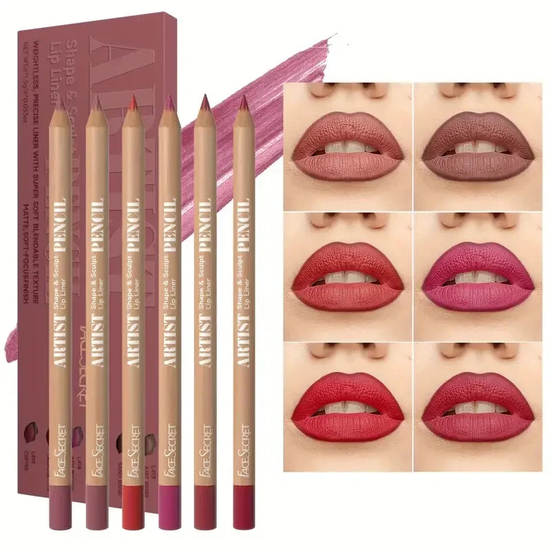 18 Color Lip Liner Pencil Set