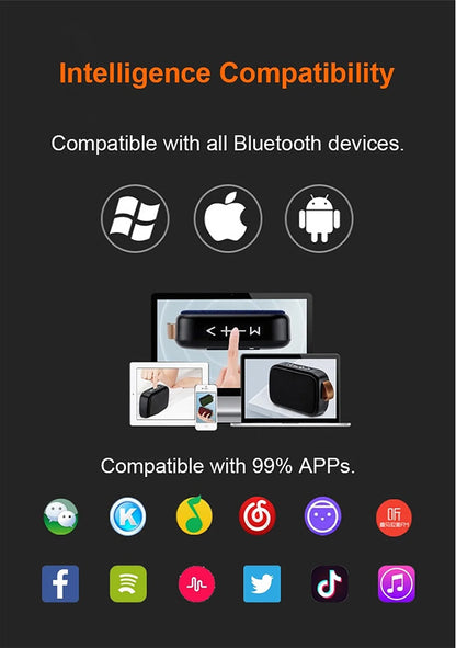 Portable Bluetooth Speaker with TF Card Support