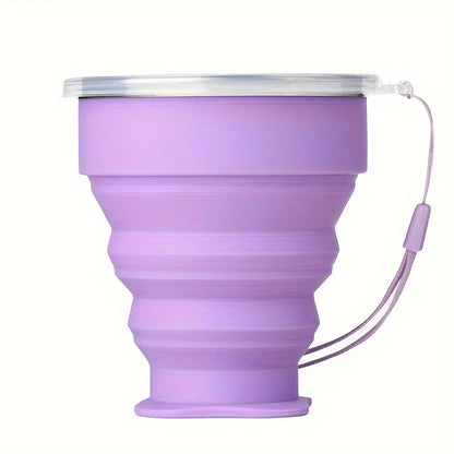 Collapsible Silicone Travel Cup with Lid