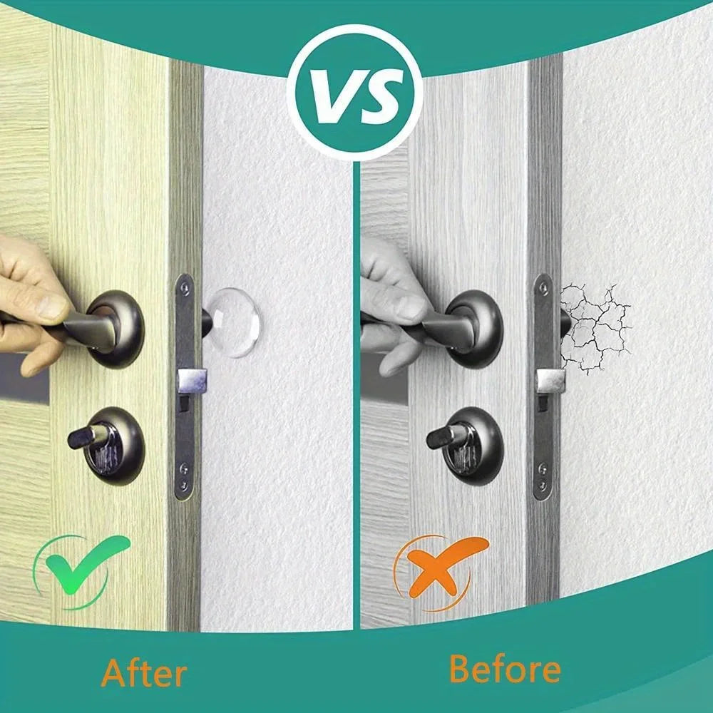 Clear Silicone Door Handle Wall Protector Bumpers