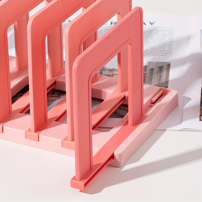 Desktop Book Stand Organizer – PP Material Document Holder