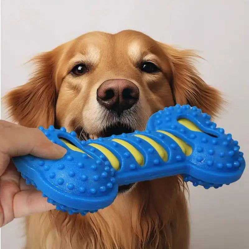 Rubber Squeaky Bone Dog Toy