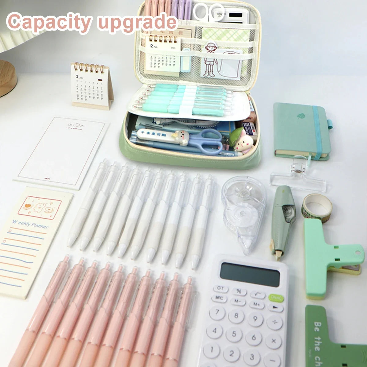 Large Capacity Pencil Case with Organiser Compartments