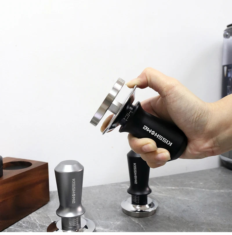 30lb Calibrated Coffee Tamper with Double Spring for Espresso Portafilters