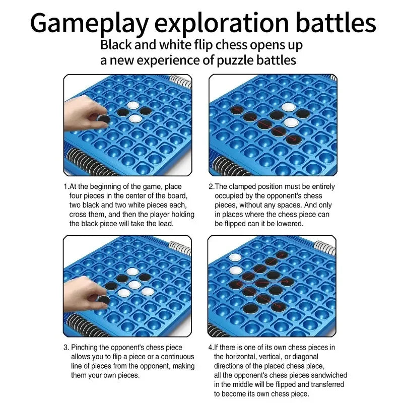 Dual-Side Flip Board Strategy Game