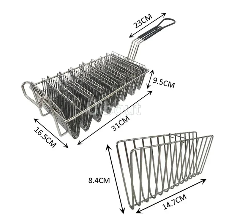 Stainless Steel Taco & Food Serving Rack