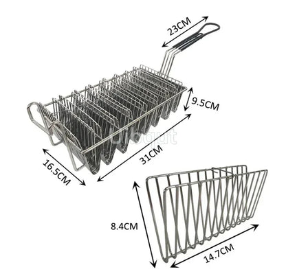 Stainless Steel Taco & Food Serving Rack