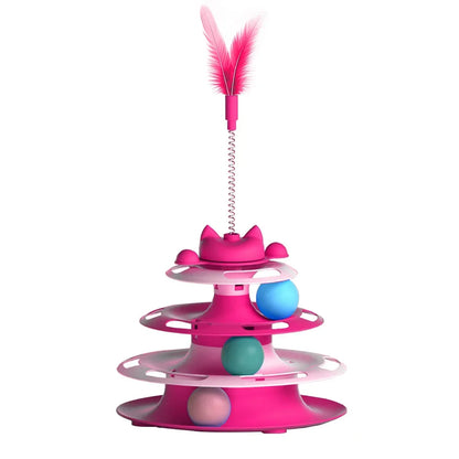 Interactive Cat Tower Ball Toy