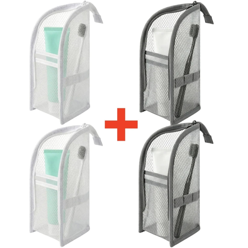 Standing Mesh Toiletry Travel Bag