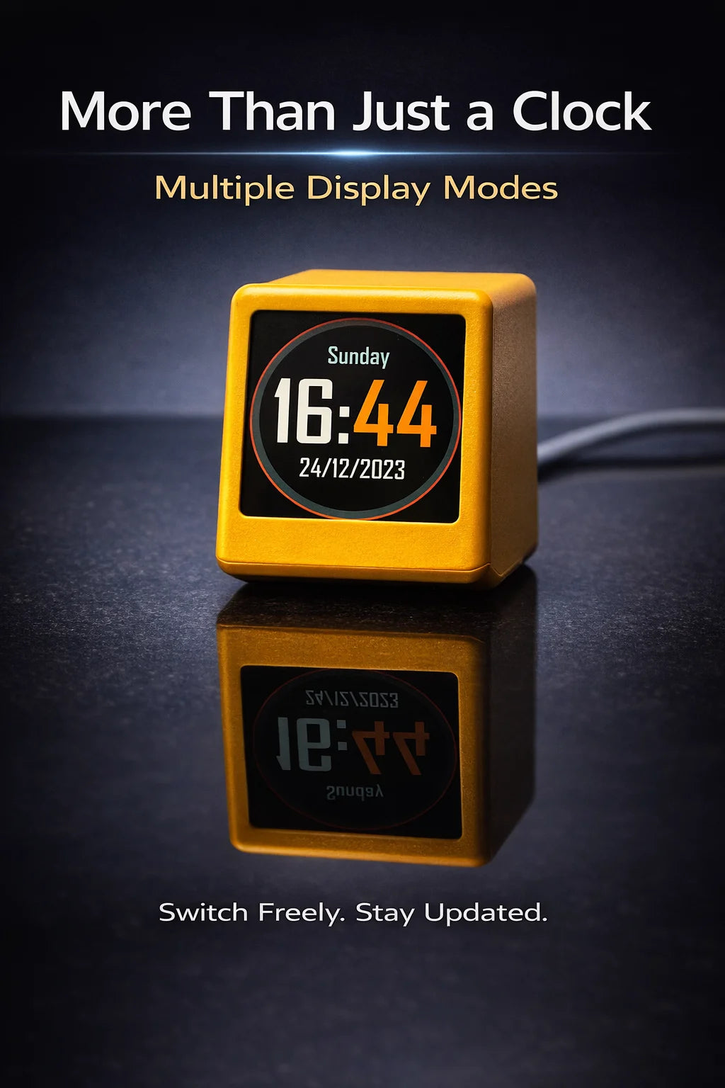 Smart WiFi Market Monitor Clock
