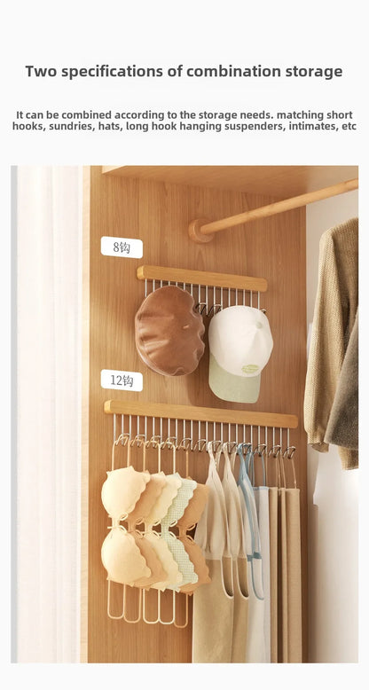 Retractable Wooden Wall Hanger