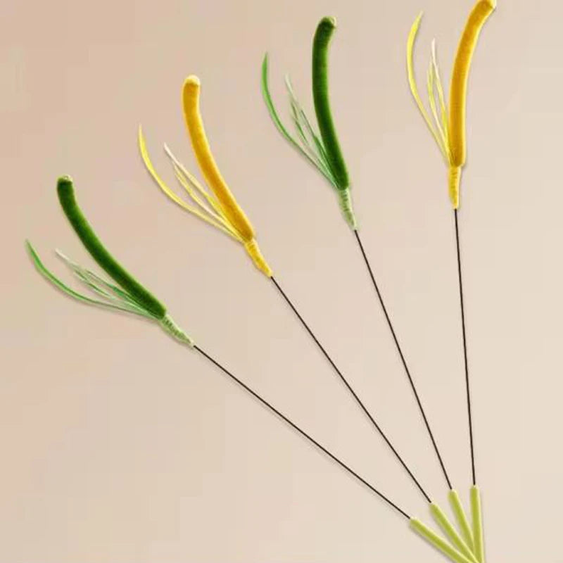 Feather Wand Cat Teaser Toy