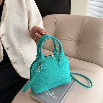 Mini Textured Satchel Crossbody Bag